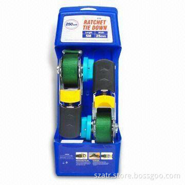 Car Ratchet Tie Down with Capacity Ranging from 10,000 to 15,000lbs